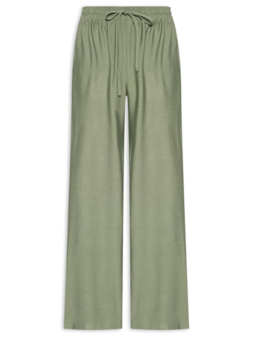 Calça Feminina Pantalona Básica – Verde