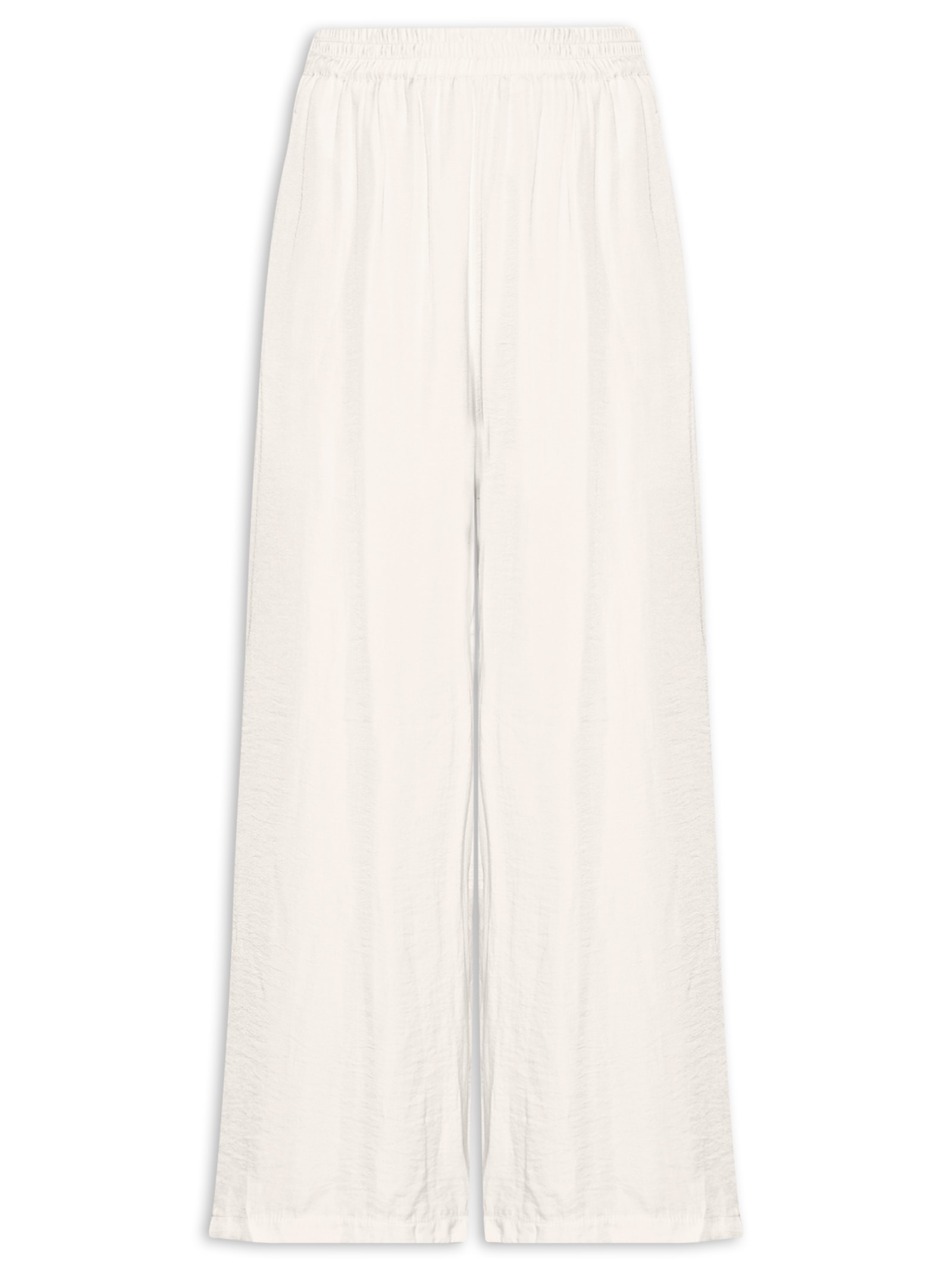 Calça Feminina Pantalona Bege Basiq