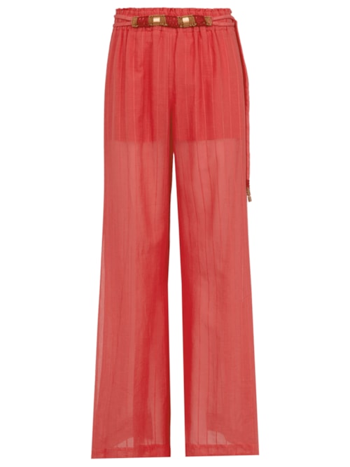 Calça Feminina Pantalona Cecilia Dt – Vermelho