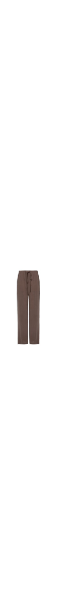 Calça Feminina Pantalona Com Amarração - Marrom