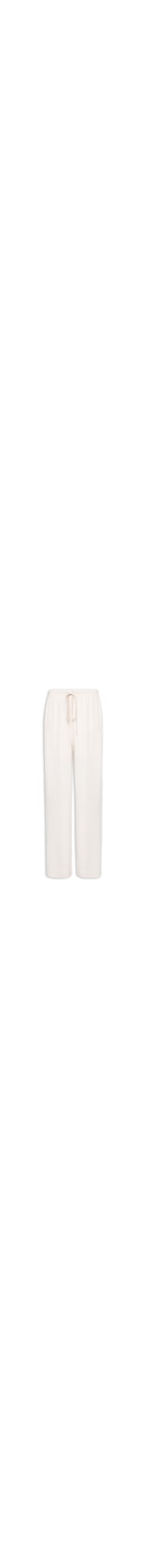 Calça Feminina Pantalona Com Amarração - Off White