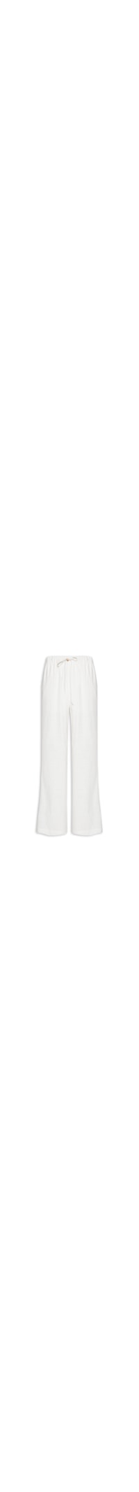 Calça Feminina Pantalona Com Cordão - Branco