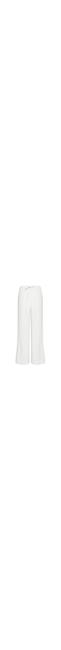 Calça Feminina Pantalona Com Cordão - Branco