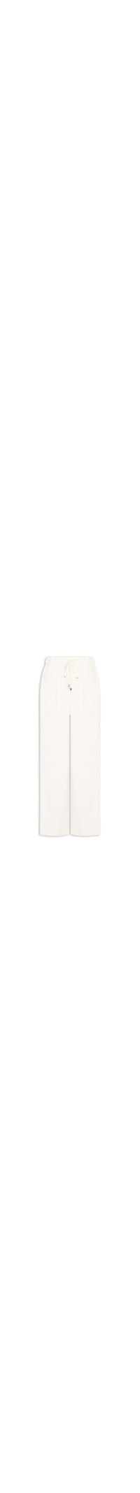 Calça Feminina Pantalona Com Linho - Off White