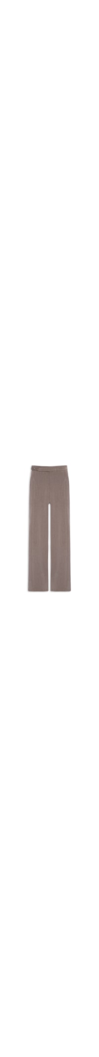 Calça Feminina Pantalona com Recorte e cinto - Cinza