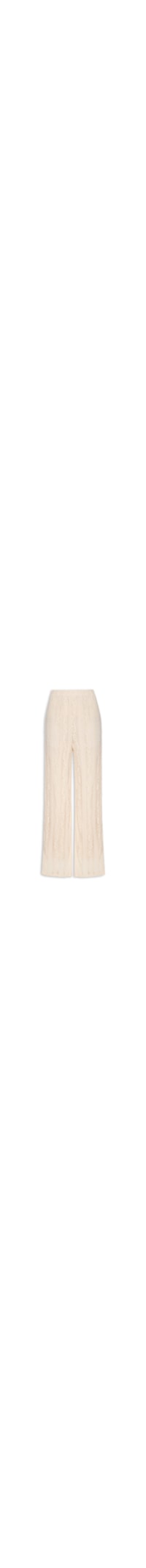 Calça Feminina Pantalona com Renda - Bege