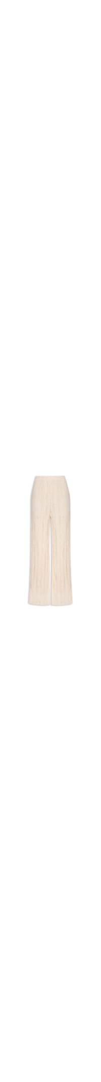 Calça Feminina Pantalona com Renda - Bege