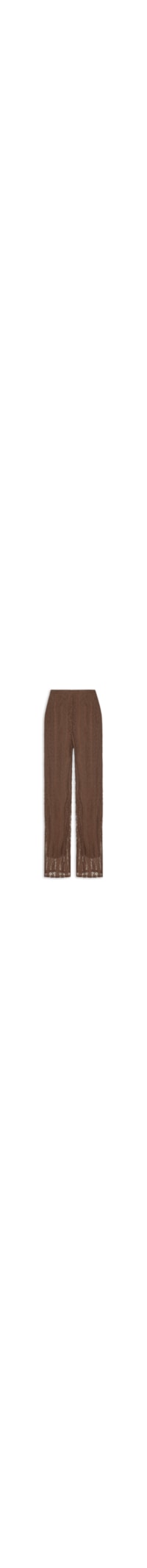 Calça Feminina Pantalona com Renda - Marrom