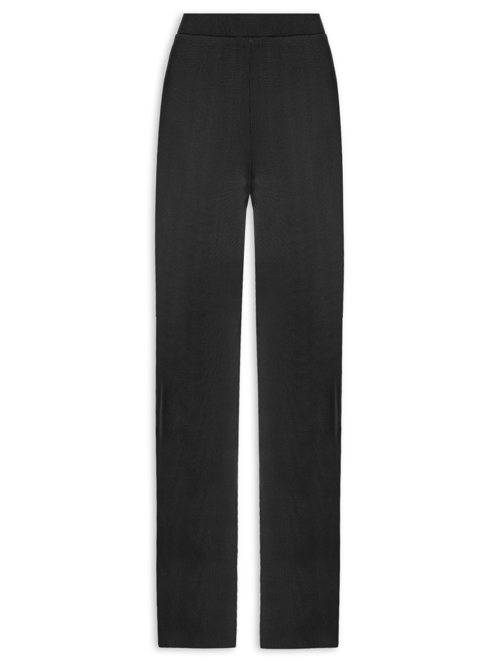 Calça Feminina Pantalona De Tricot Preto Animale