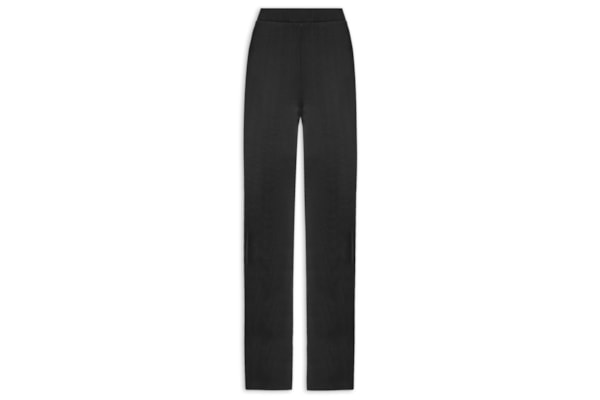Calça Feminina Pantalona De Tricot - Preto