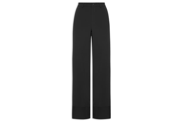 Calça Feminina Pantalona Em Alfaiataria - Preto