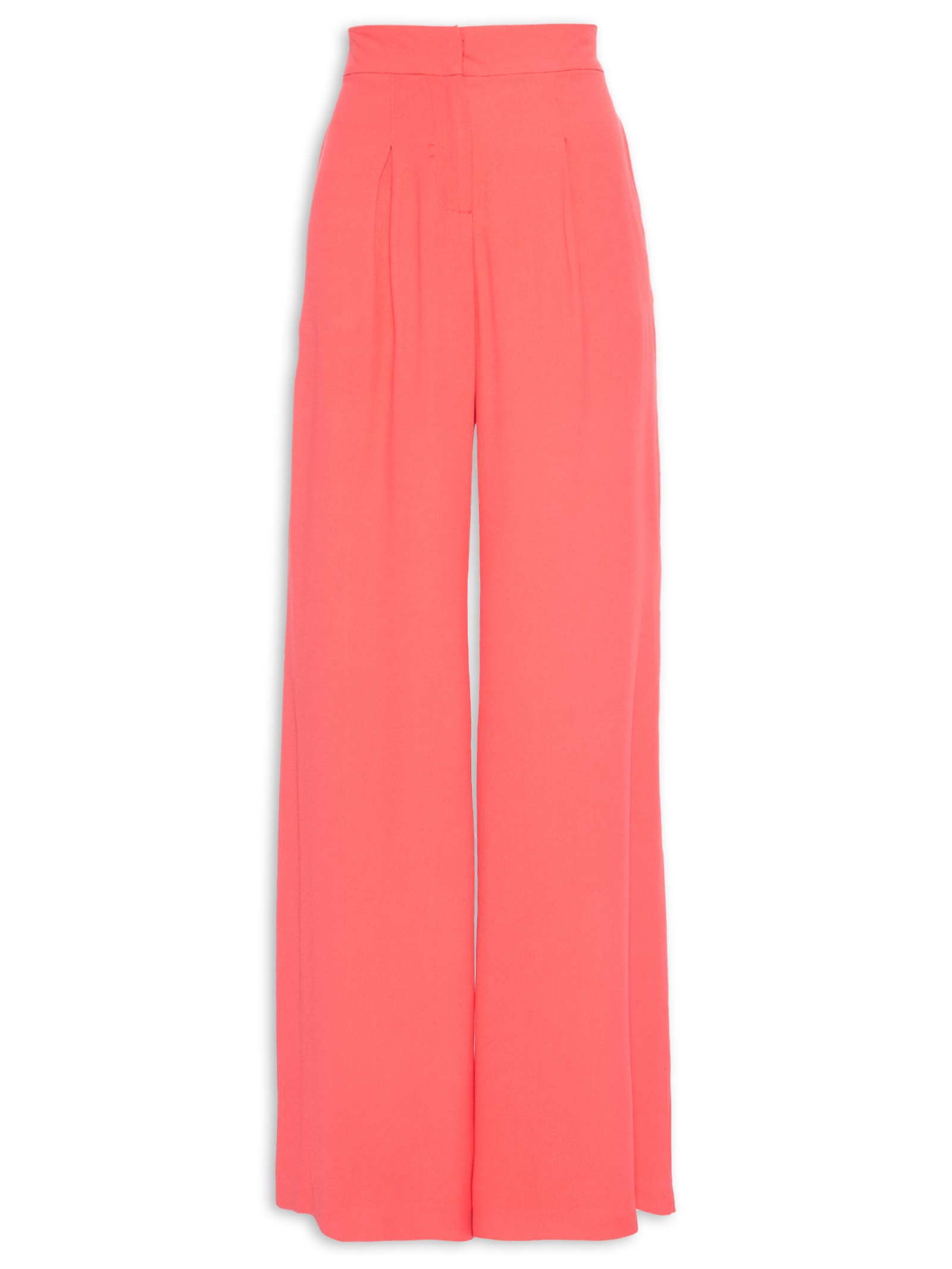Calça Feminina Pantalona Em Crepe Rosa '2Essential