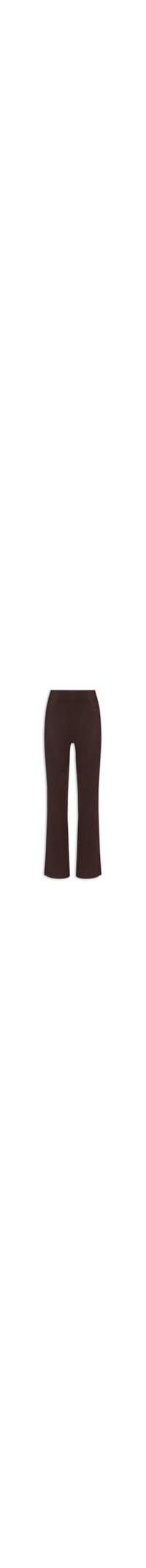 Calça Feminina Pantalona em Tricot - '2Essential - Marrom
