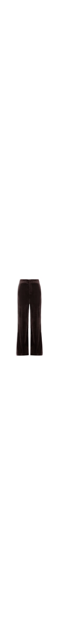 Calça Feminina Pantalona em Veludo - Marrom