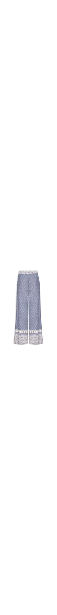 Calça Feminina Pantalona Estampa Chilli C - Azul