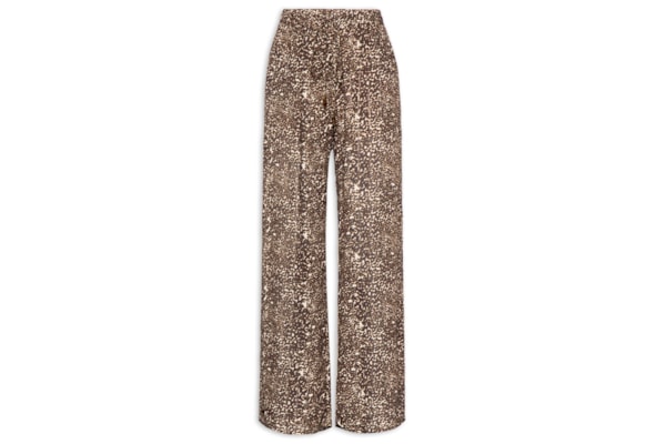 Calça Feminina Pantalona Estampa Kira - Animal Print