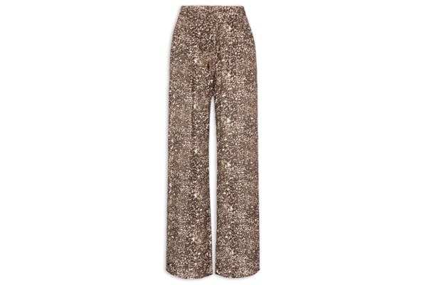 Calça Feminina Pantalona Estampa Kira - Animal Print