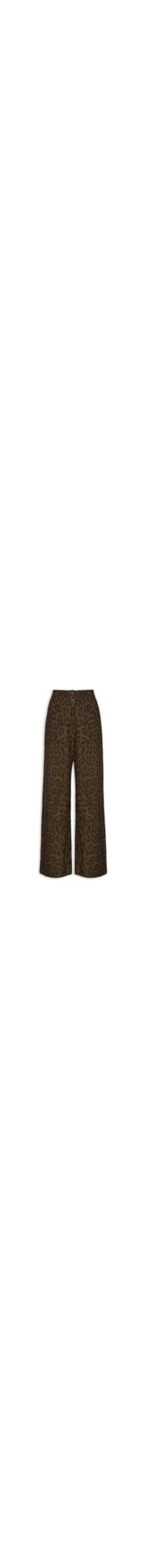 Calça Feminina Pantalona Estampa Wild Skin - Animal Print