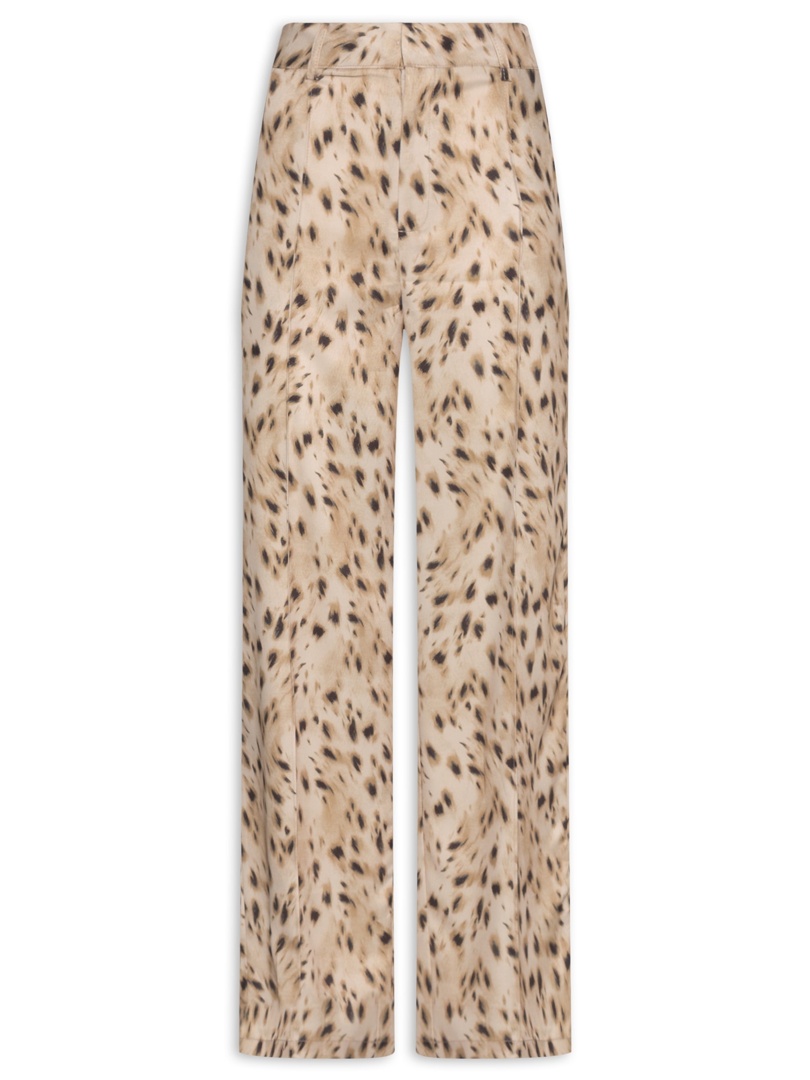 Calça Feminina Pantalona Estampada Animal Print '2Essential