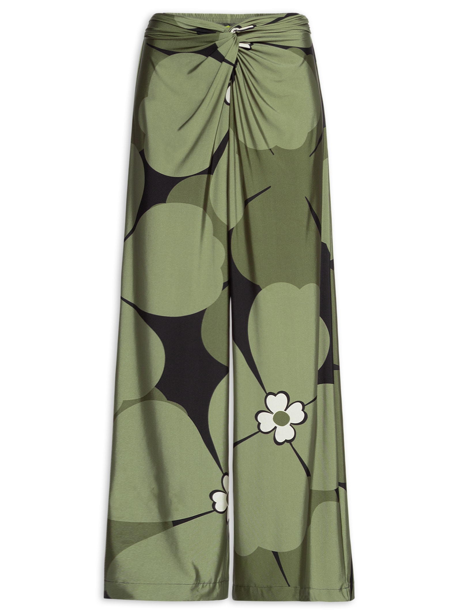Calça Feminina Pantalona Florbela Preto Farm
