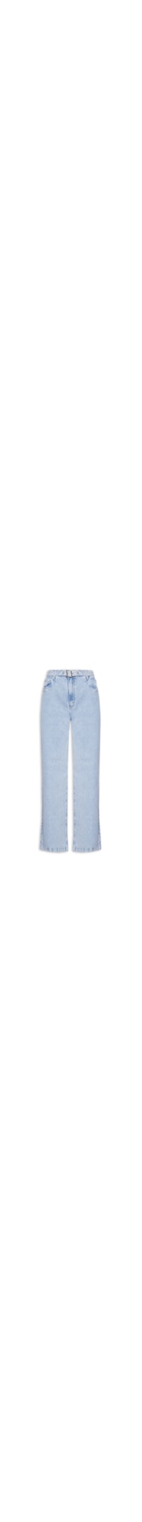 Calça Feminina Pantalona Jeans - Azul