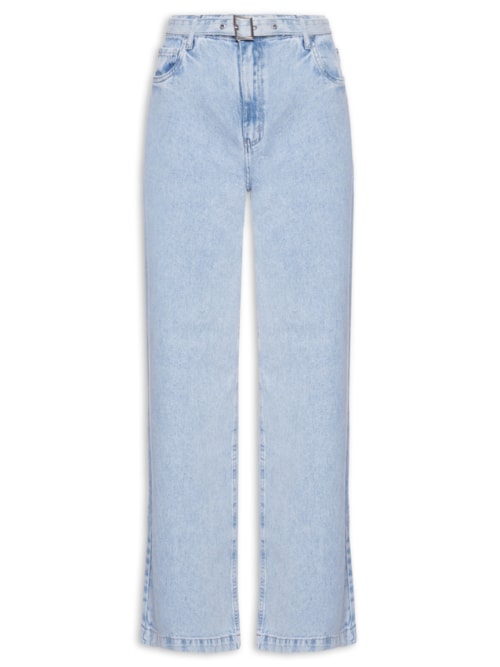 Calça Feminina Pantalona Jeans – Azul