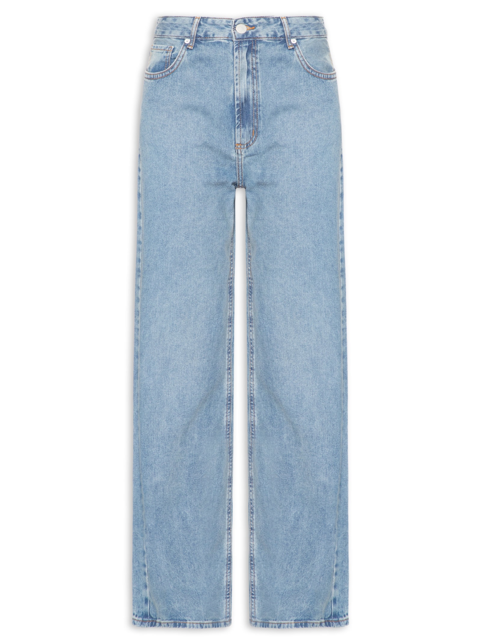 Calça Feminina Pantalona Jeans Azul Hering