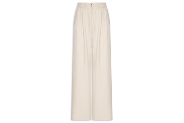 Calça Feminina Pantalona Larga - Bege