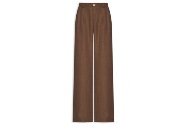 Calça Feminina Pantalona Larga - Marrom