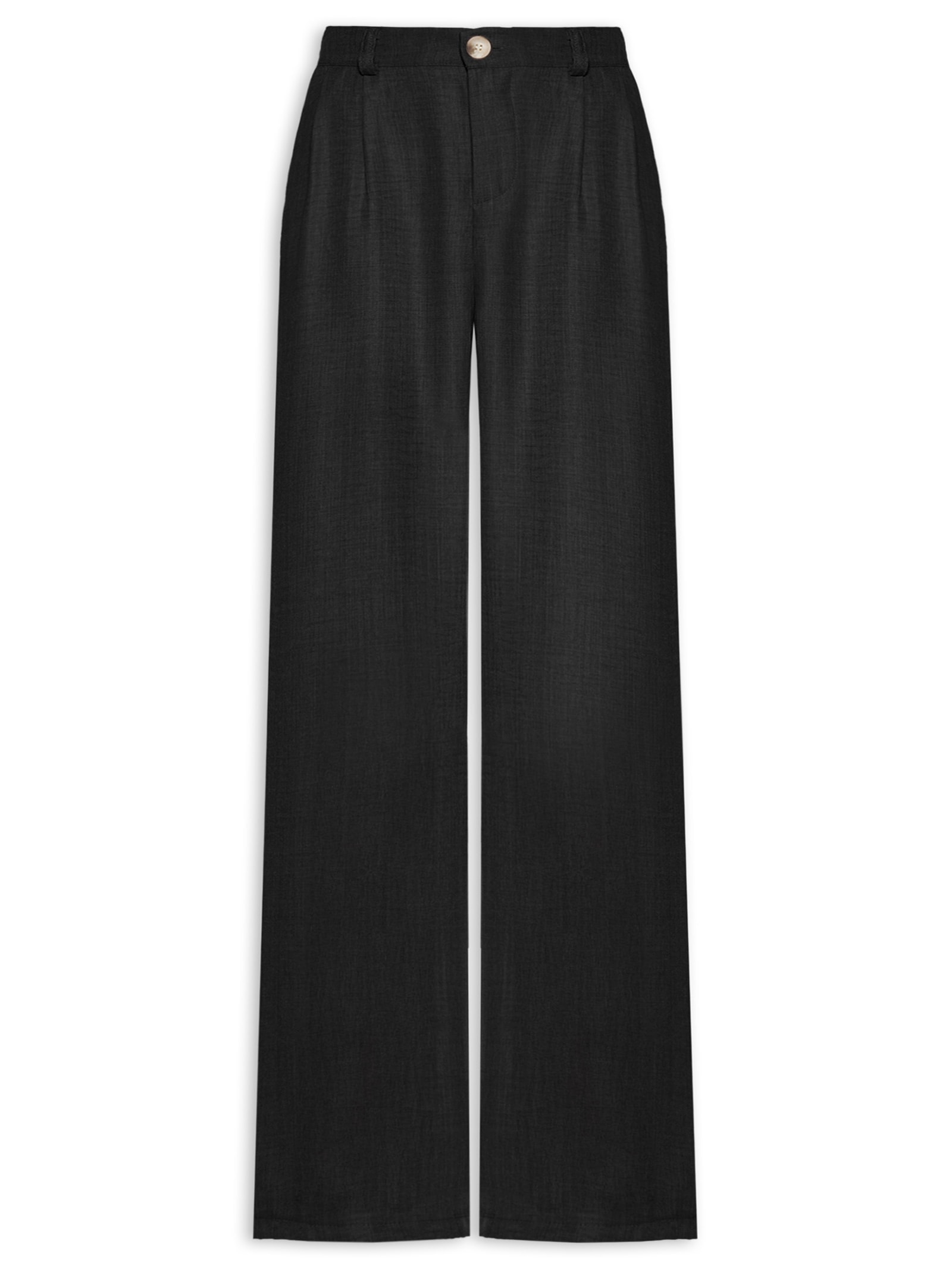 Calça Feminina Pantalona Larga Preto Basiq