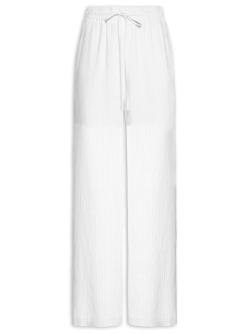 Calça Feminina Pantalona Leve – Branco
