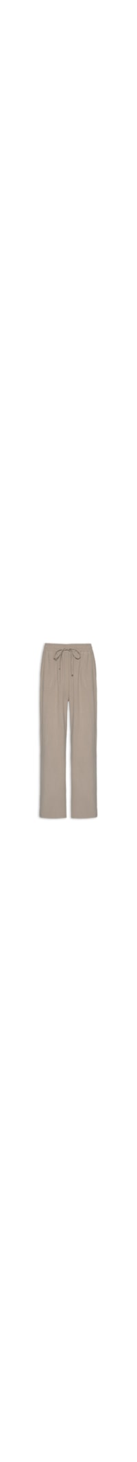 Calça Feminina Pantalona Linho Com Cordão - Bege