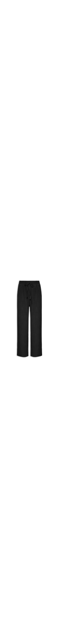 Calça Feminina Pantalona Linho Com Cordão - Preto