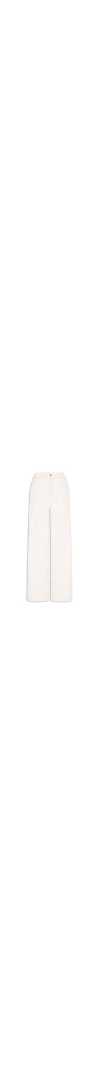 Calça Feminina Pantalona Linho - Off White