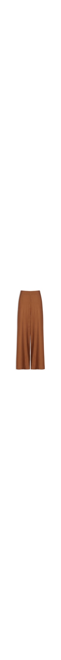 Calça Feminina Pantalona Lisa - Marrom