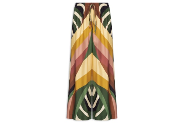 Calça Feminina Pantalona Listra Arara - Verde
