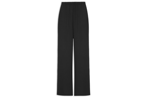 Calça Feminina Pantalona Listras - Preto