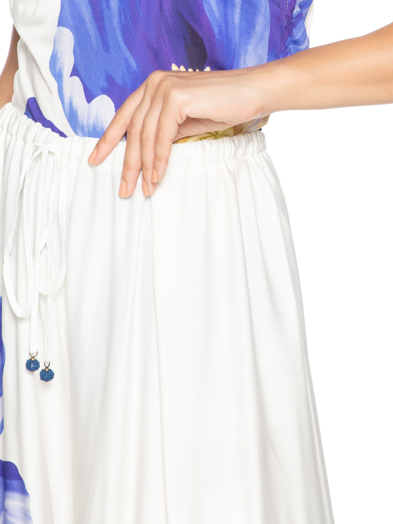 Calça Feminina Pantalona Lola Branco Farm