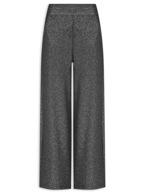 Calça Feminina Pantalona Luna - Preto