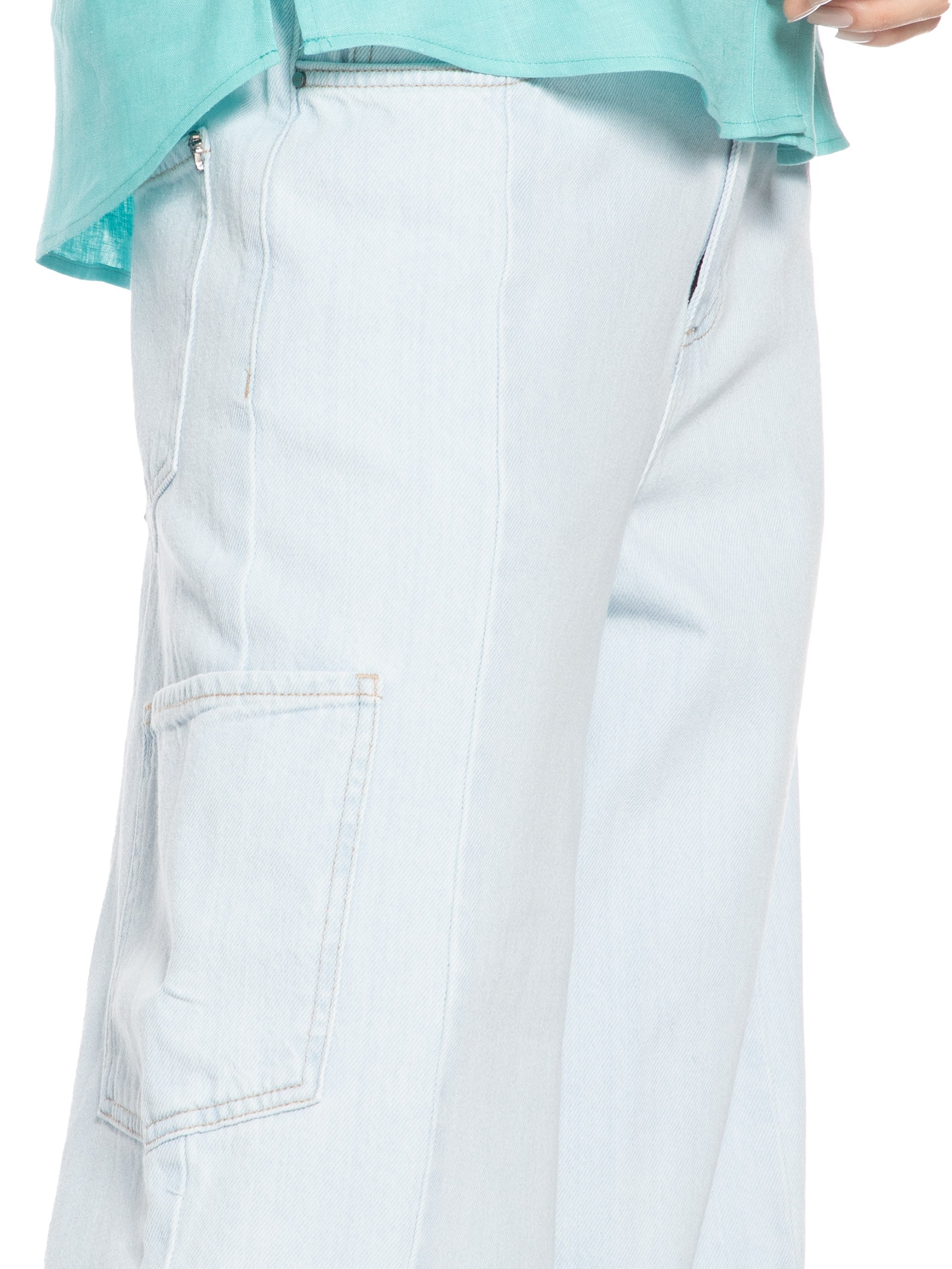 Calça Feminina Pantalona Malu Azul Le Lis