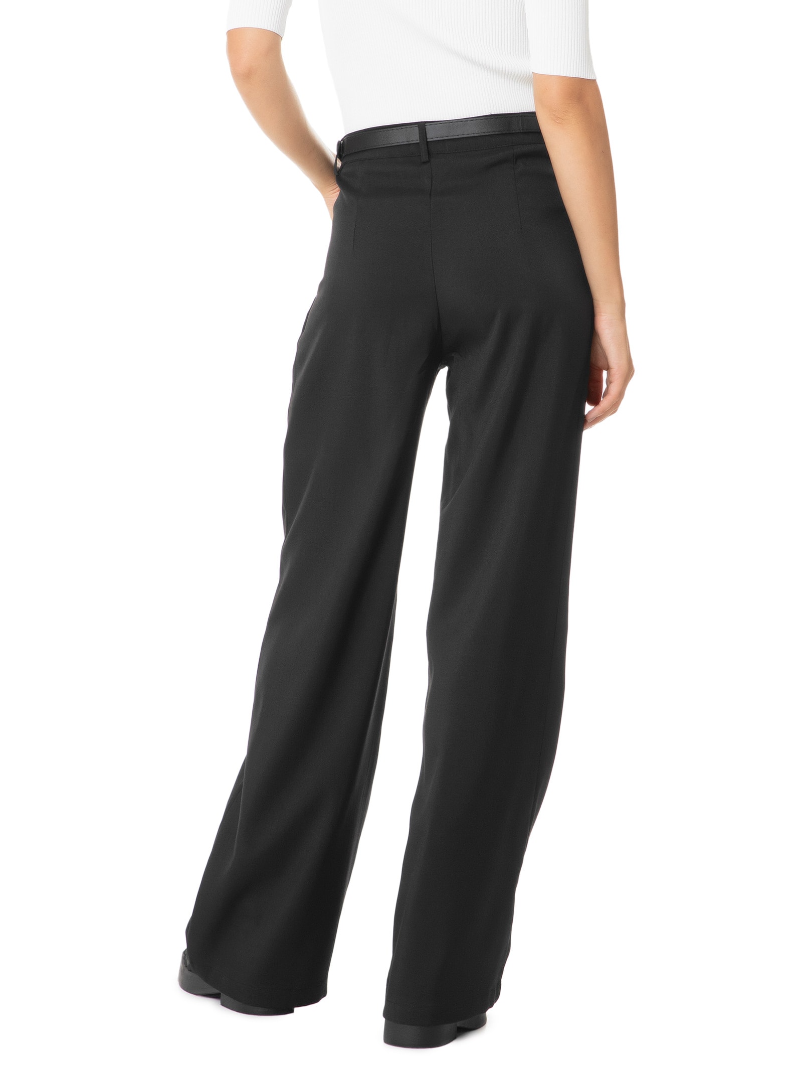 Calça Feminina Pantalona Marrom Basiq