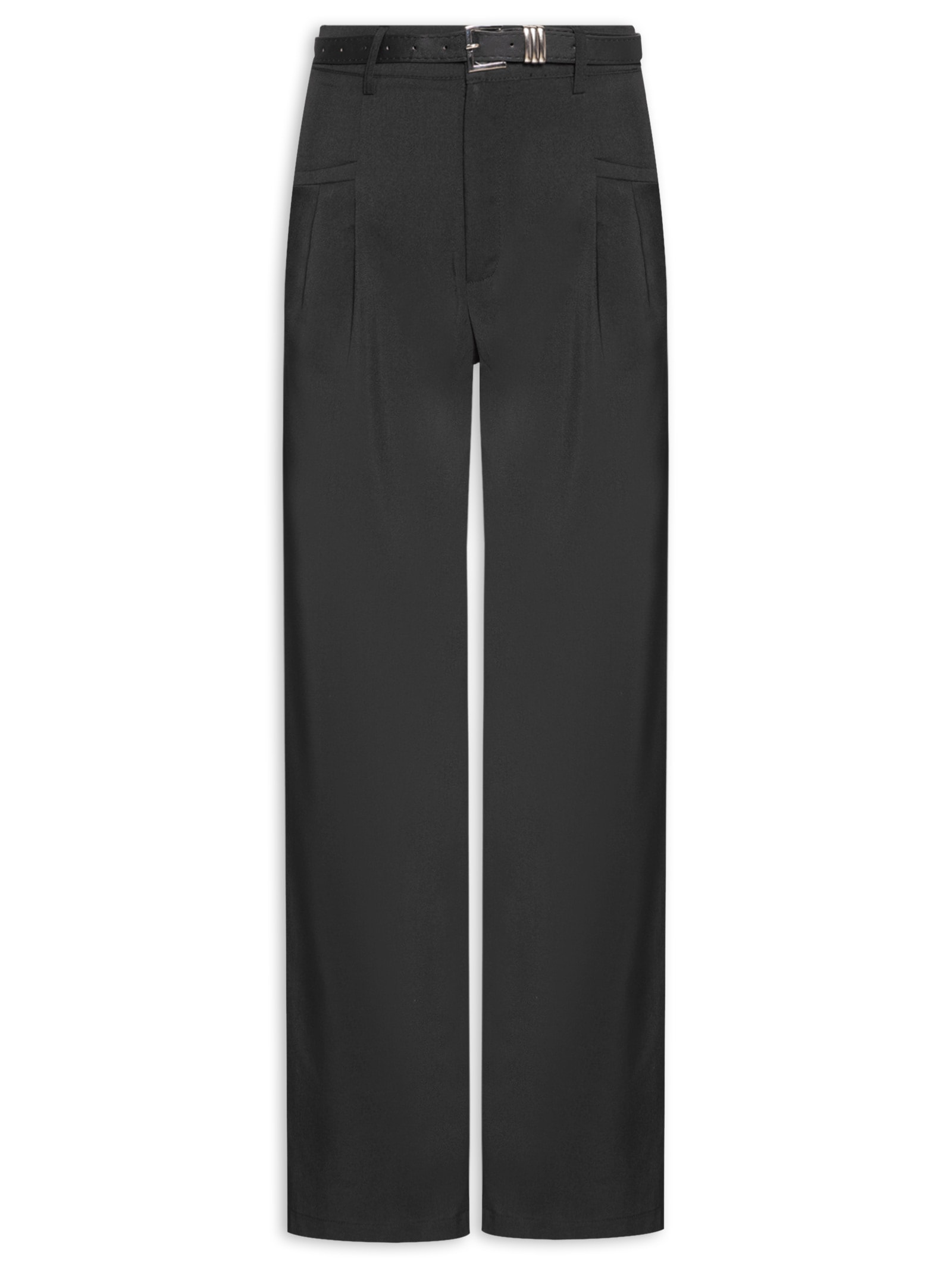 Calça Feminina Pantalona Marrom Basiq