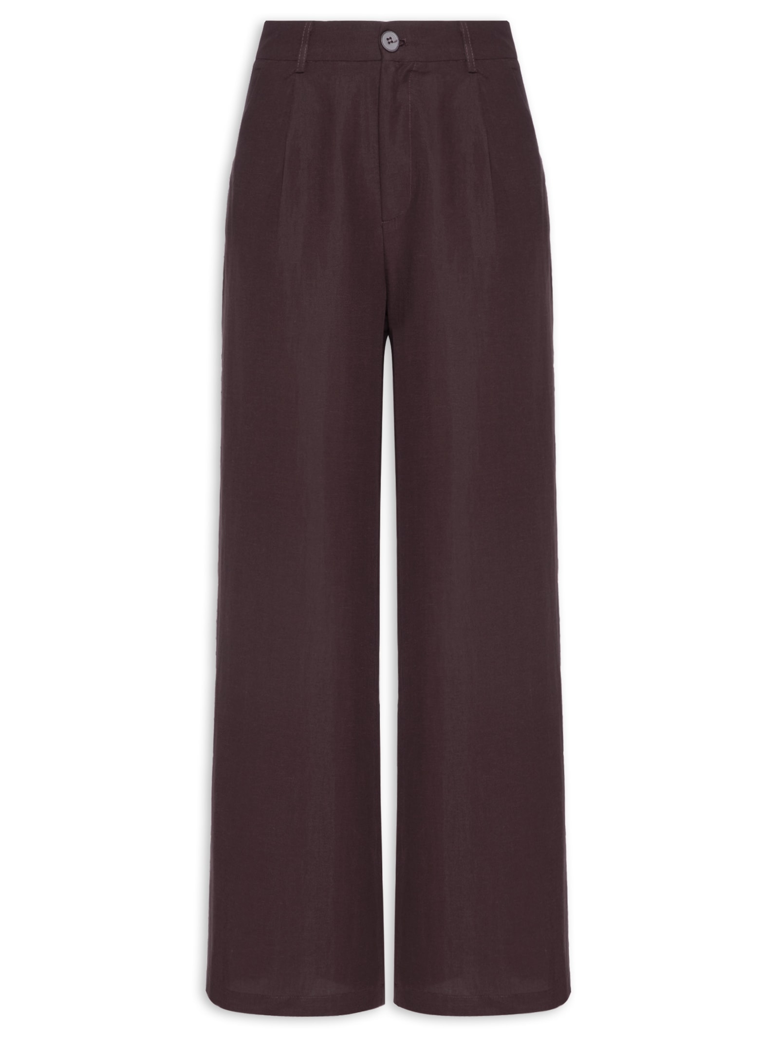 Calça Feminina Pantalona Marrom '2Essential
