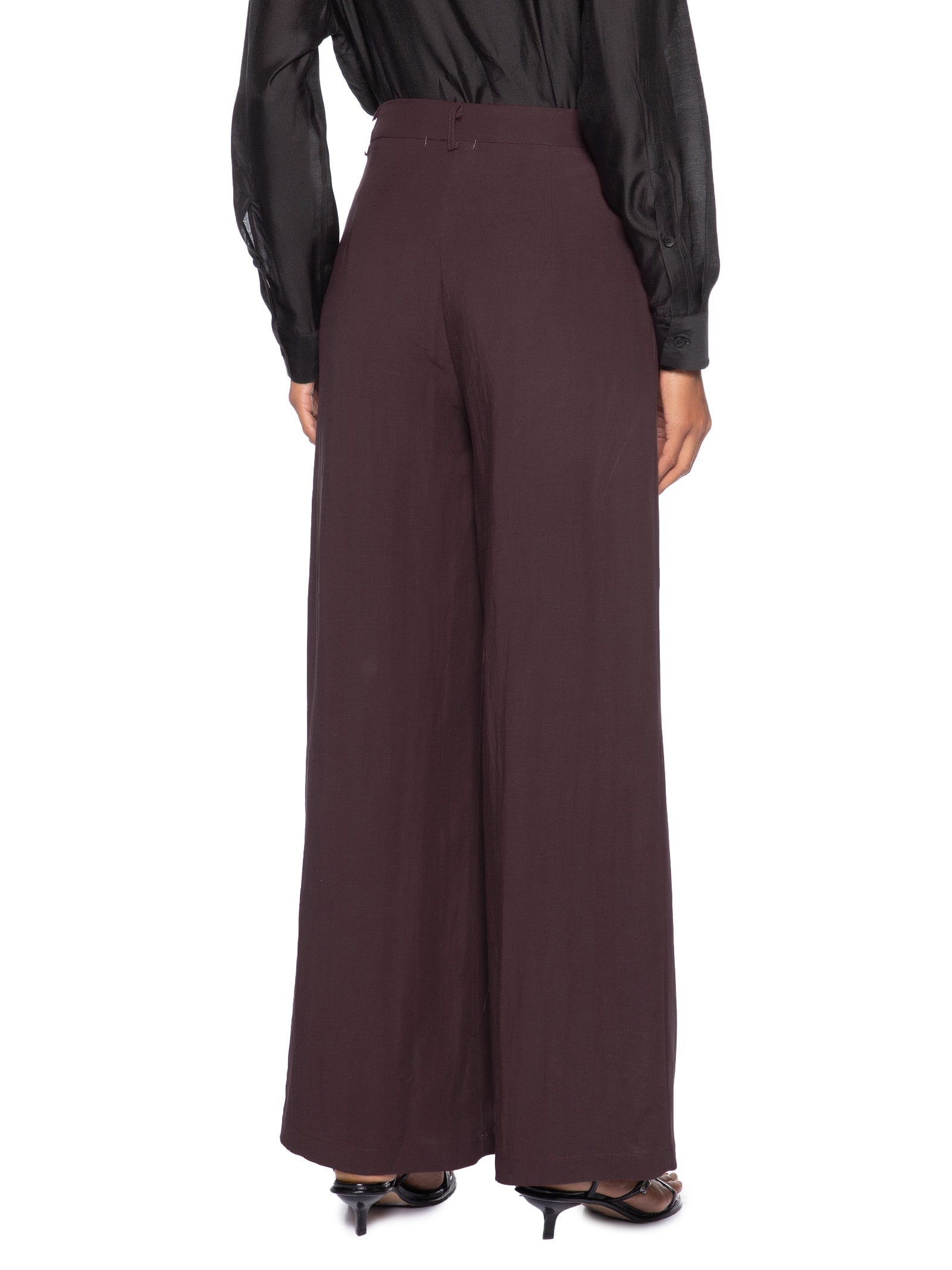 Calça Feminina Pantalona Marrom '2Essential
