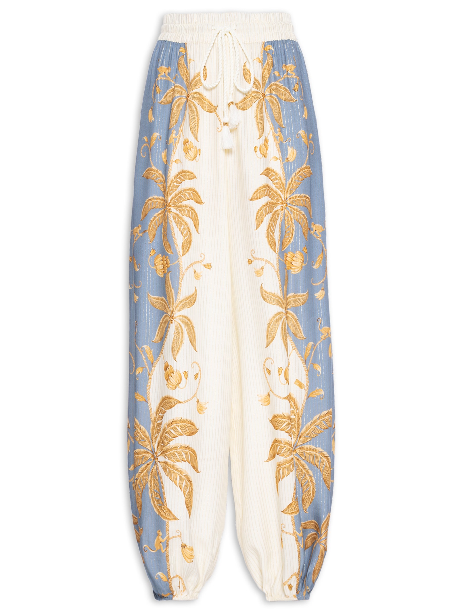 Calça Feminina Pantalona Ourinho Tropical Branco Farm