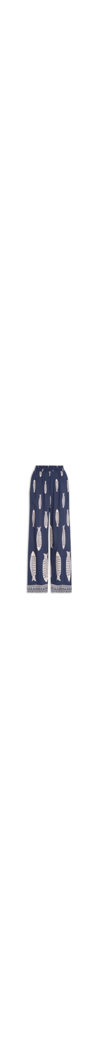 Calça Feminina Pantalona Pala Elástico – Azul