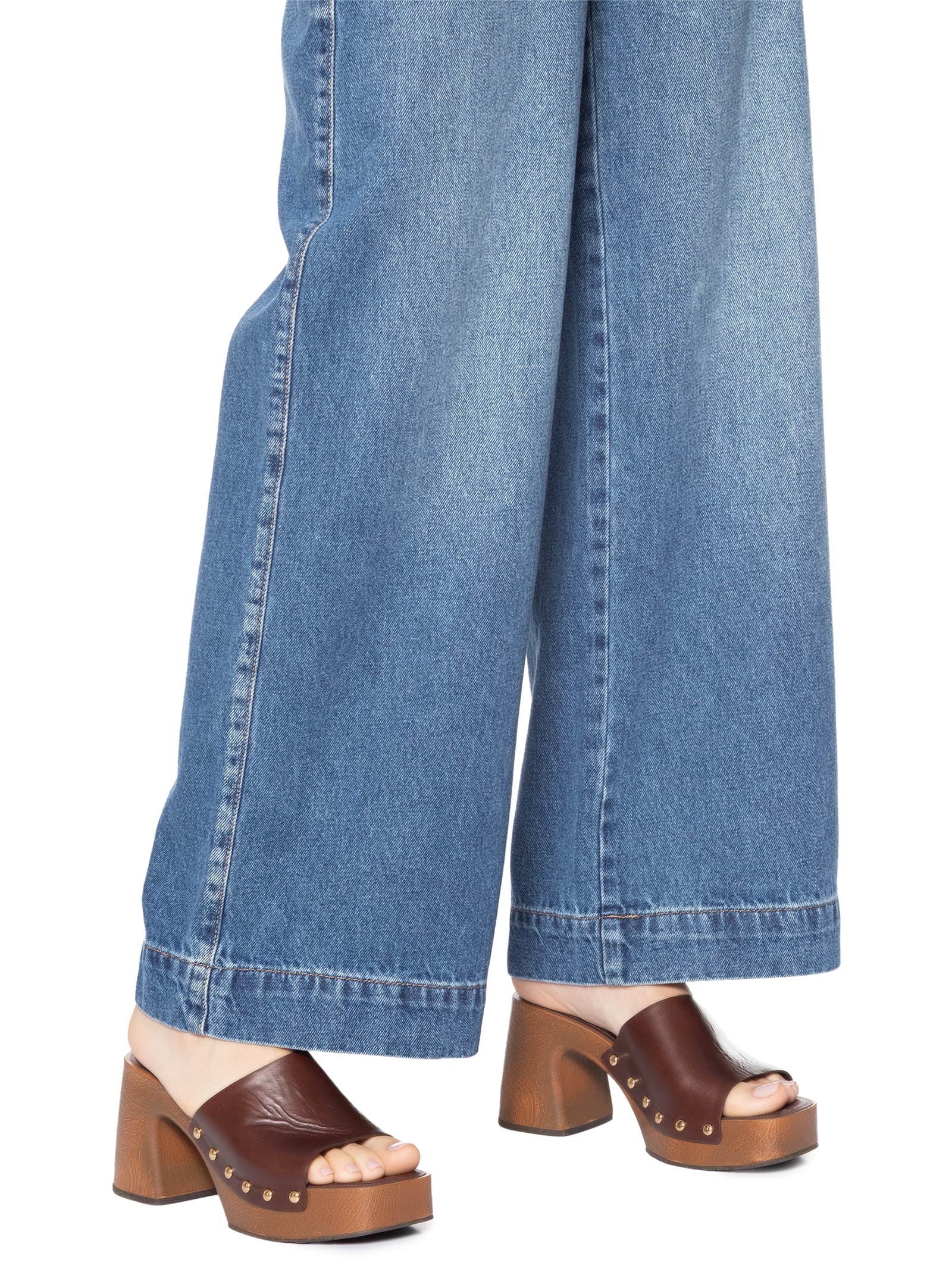 Calça Feminina Pantalona Paloma Azul Le Lis