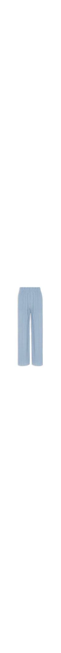 Calça Feminina Pantalona Plissada - Azul