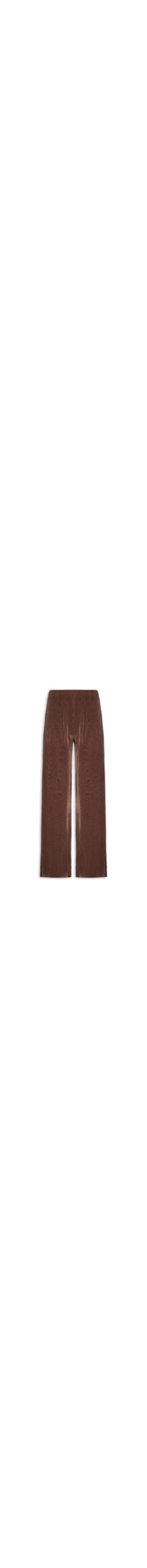 Calça Feminina Pantalona Plissada - Marrom