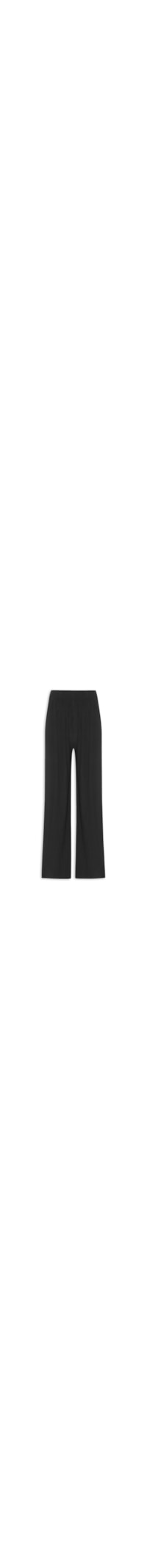 Calça Feminina Pantalona Plissada - Preto